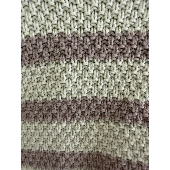 NWT Madewell Women’s knit striped sweater cream size S cabincore cozy - Picture 3 of 7